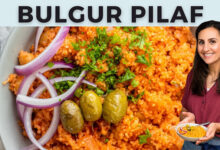 Συνταγή Amasya-Style Bulgur Pilaf με μελιτζάνα